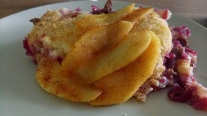 Rodekool schotel met hachee gehakt