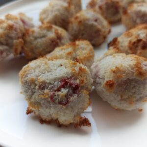 kokosmakronen met aardbei