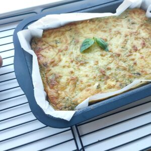 Koolhydraatarme spinazie quiche
