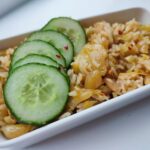 Spitskool met rendang kip
